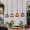 Koyoto Lampadario a sospensione, Lampada a sfera, Lampada a sospensione Écru, Nero, 4-Luci