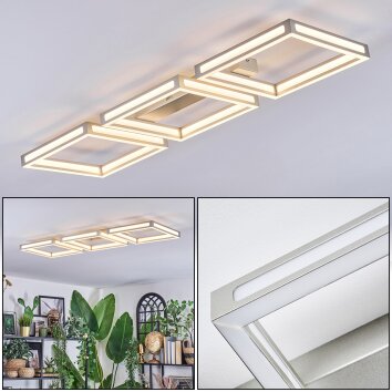 Danor Plafoniera LED Nichel opaco, 1-Luce Danor Plafoniera LED Nichel opaco, 1-Luce