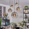 Ripoll Lampadario a sospensione, Lampada a sfera, Lampada a sospensione Oro, Nero, 5-Luci
