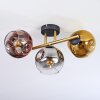 Ripoll Plafoniera, Lampada a sfera Oro, Nero, 3-Luci