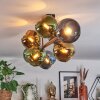 Koyoto Plafoniera, Lampada a sfera Blu, Oro, Verde, 8-Luci