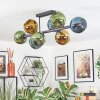 Koyoto Plafoniera, Lampada a sfera Blu, Oro, Verde, 8-Luci