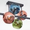 Koyoto Plafoniera, Lampada a sfera Blu, Verde, Ramato, 6-Luci