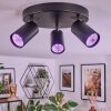 Foren Plafoniera, Faretto da soffitto LED Nero, 3-Luci, Cambia colore Foren Plafoniera, Faretto da soffitto LED Nero, 3-Luci, Cambia colore