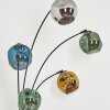 Ripoll Lampada a sfera, Lampada da terra Blu, Cromo, Oro, Verde, Grigio fumo, 5-Luci