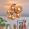 Koyoto Plafoniera, Lampada a sfera Ambrato, 8-Luci