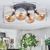 Gastor Plafoniera, Lampada a sfera Ambrato, 4-Luci