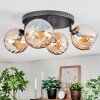 Koyoto Plafoniera, Lampada a sfera Ambrato, 4-Luci