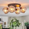 Koyoto Plafoniera, Lampada a sfera Ambrato, 4-Luci