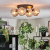 Koyoto Plafoniera, Lampada a sfera Ambrato, 4-Luci