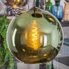 Koyoto Lampadario a sospensione, Lampada a sfera, Lampada a sospensione Blu, Cromo, Verde, Ramato, Grigio fumo, 5-Luci