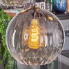 Koyoto Lampadario a sospensione, Lampada a sfera, Lampada a sospensione Chiaro, Grigio fumo, 5-Luci