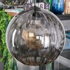 Koyoto Lampadario a sospensione, Lampada a sfera, Lampada a sospensione Grigio fumo, 5-Luci
