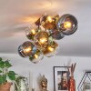 Koyoto Plafoniera, Lampada a sfera Blu, Oro, Verde, Chiaro, 10-Luci