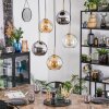 Koyoto Lampadario a sospensione, Lampada a sfera, Lampada a sospensione Oro, Nero, 5-Luci