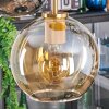 Koyoto Lampadario a sospensione, Lampada a sfera, Lampada a sospensione Oro, Nero, 5-Luci