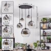 Ripoll Lampadario a sospensione, Lampada a sfera, Lampada a sospensione Chiaro, Grigio fumo, 5-Luci