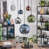 Koyoto Lampadario a sospensione, Lampada a sfera, Lampada a sospensione Blu, Cromo, Verde, Ramato, Grigio fumo, 5-Luci