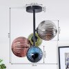 Chehalis Plafoniera, Lampada a sfera Blu, Verde, Ramato, Grigio fumo, 4-Luci