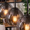 Koyoto Lampadario a sospensione, Lampada a sfera, Lampada a sospensione Écru, Nero, 4-Luci