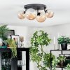 Chehalis Plafoniera, Lampada a sfera Ambrato, 4-Luci