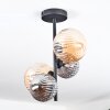 Chehalis Plafoniera, Lampada a sfera Ambrato, Grigio fumo, 4-Luci