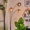 Koyoto Lampada a sfera, Lampada da terra Ambrato, Chiaro, Grigio fumo, 3-Luci