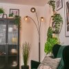 Koyoto Lampada a sfera, Lampada da terra Ambrato, Chiaro, Grigio fumo, 3-Luci