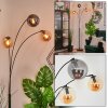 Koyoto Lampada a sfera, Lampada da terra Ambrato, Grigio fumo, 3-Luci