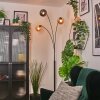 Koyoto Lampada a sfera, Lampada da terra Ambrato, Grigio fumo, 3-Luci