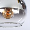 Koyoto Plafoniera, Lampada a sfera Oro, Nero, 3-Luci