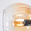 Koyoto Plafoniera, Lampada a sfera Oro, Nero, 3-Luci