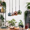 Ripoll Lampadario a sospensione, Lampada a sfera, Lampada a sospensione Écru, Nero, 4-Luci
