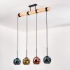 Ripoll Lampadario a sospensione, Lampada a sfera, Lampada a sospensione Écru, Nero, 4-Luci