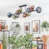 Koyoto Plafoniera, Lampada a sfera Blu, Verde, Chiaro, Ramato, 10-Luci