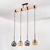 Ripoll Lampadario a sospensione, Lampada a sfera, Lampada a sospensione Écru, Nero, 4-Luci