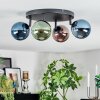 Chehalis Plafoniera, Lampada a sfera Blu, Verde, Ramato, 4-Luci
