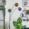 Koyoto Lampada a sfera, Lampada da terra Blu, Oro, Verde, 3-Luci