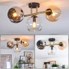 Koyoto Plafoniera, Lampada a sfera Oro, Nero, 3-Luci