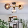 Koyoto Plafoniera, Lampada a sfera Oro, Nero, 3-Luci