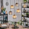 Koyoto Lampadario a sospensione, Lampada a sfera, Lampada a sospensione Oro, Nero, 5-Luci
