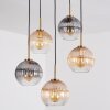 Koyoto Lampadario a sospensione, Lampada a sfera, Lampada a sospensione Oro, Nero, 5-Luci