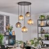 Koyoto Lampadario a sospensione, Lampada a sfera, Lampada a sospensione Oro, Nero, 5-Luci