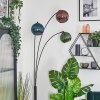 Koyoto Lampada a sfera, Lampada da terra Blu, Verde, Ramato, 3-Luci
