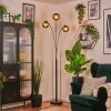 Koyoto Lampada a sfera, Lampada da terra Blu, Verde, Ramato, 3-Luci