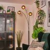 Koyoto Lampada a sfera, Lampada da terra Blu, Verde, Ramato, 3-Luci