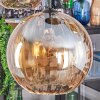 Koyoto Lampadario a sospensione, Lampada a sfera, Lampada a sospensione Ambrato, 5-Luci