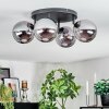 Gastor Plafoniera, Lampada a sfera Grigio fumo, 4-Luci