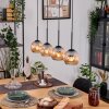 Ripoll Lampadario a sospensione, Lampada a sfera, Lampada a sospensione Écru, Nero, 4-Luci