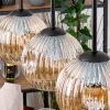 Ripoll Lampadario a sospensione, Lampada a sfera, Lampada a sospensione Écru, Nero, 4-Luci